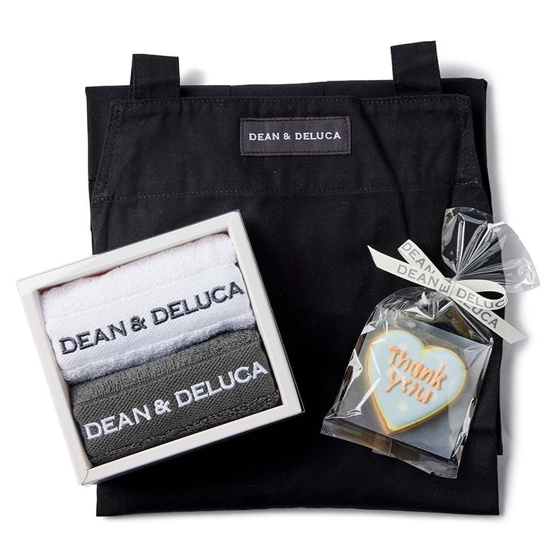 DEAN & DELUCA　エプロン＆ハンドタオルサンキューギフト【賞味期限2023年12月30日】