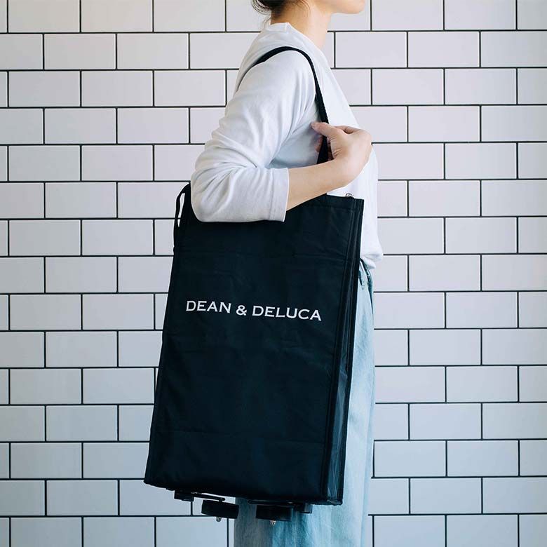 新品DEAN＆DELUCA折りたたみバッグ旅行トラベルバッグエコディーン