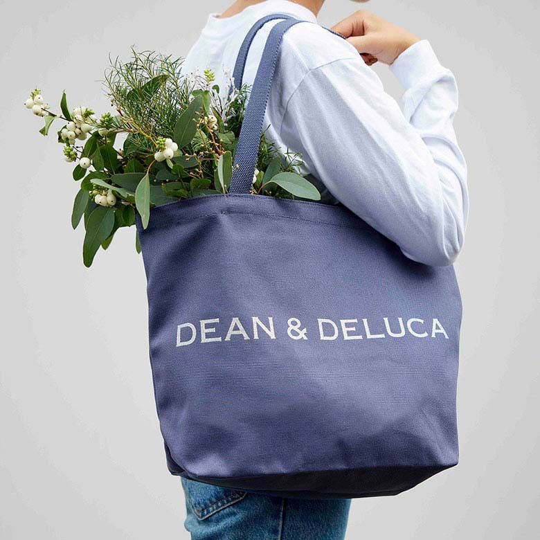 ＜11月1日(水)11時販売開始＞DEAN & DELUCA　チャリティートートバッグ　ブルーグレー Lサイズ