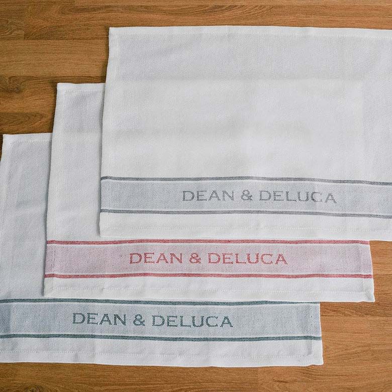 DEAN & DELUCA ジャガードプレースマット グレー×ホワイト｜オンライン