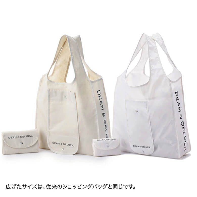 【オンライン限定】DEAN & DELUCA ショッピングバッグ　ホワイト
