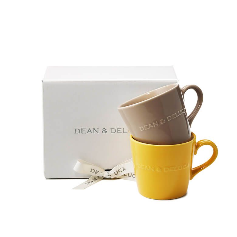 DEAN & DELUCA モーニングマグペアギフト イエローベージュ