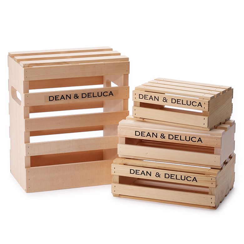 DEAN & DELUCA ウッドクレートボックス Mサイズ
