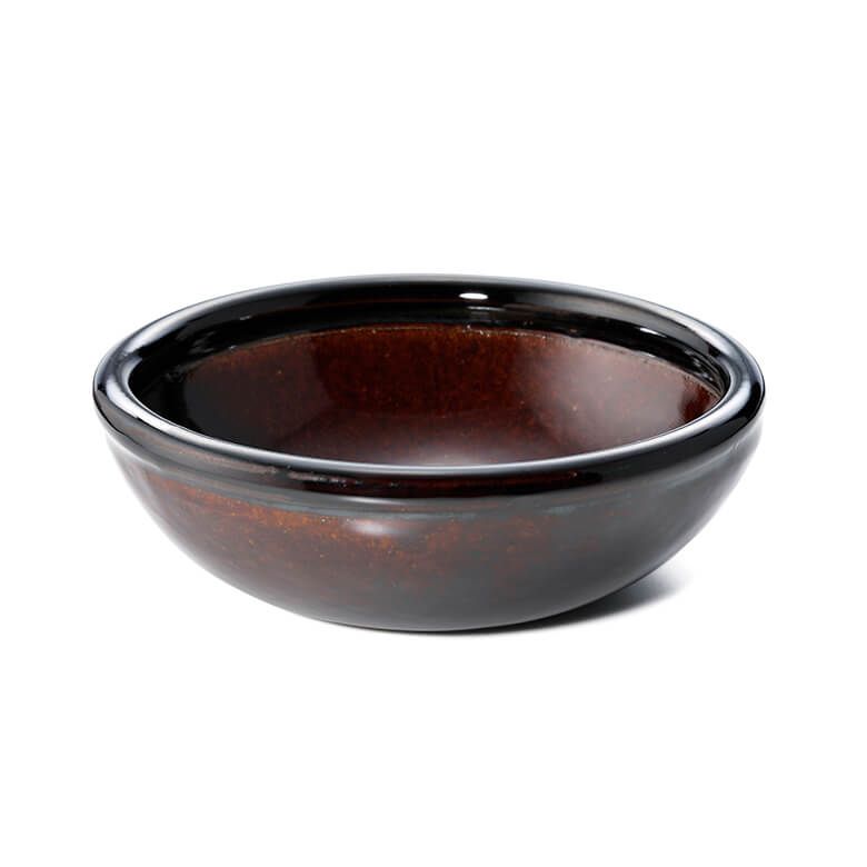 竜清窯 アメ釉 手造り小鉢