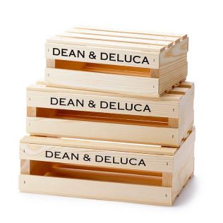 DEAN & DELUCA ウッドクレートボックス 3個セット